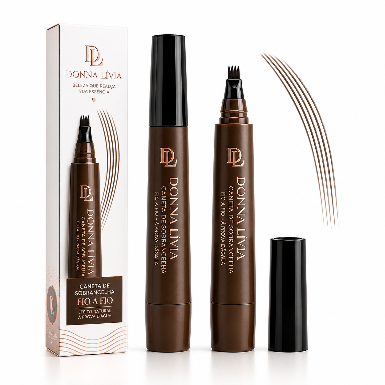 Brow Perfect™ Caneta de Sobrancelhas Fio a Fio | Efeito Natural | À Prova d'Água